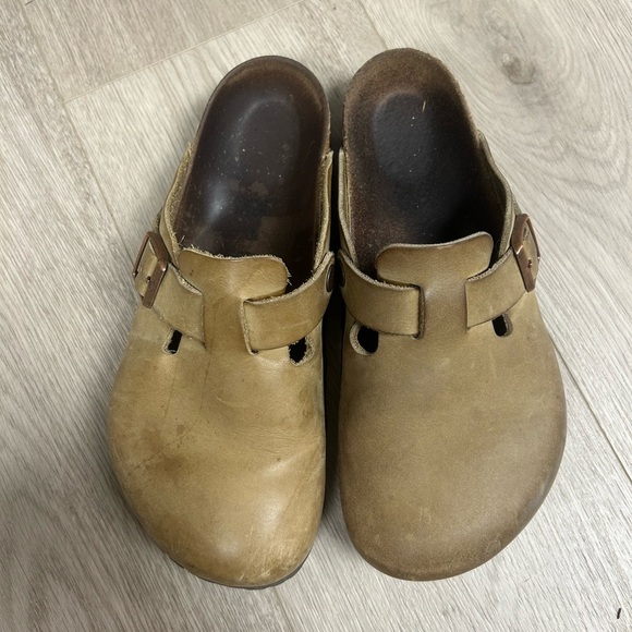 Birkenstock Shoes - Birkenstock Boston Oiled Leather Tobacco Brown